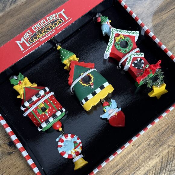 Vintage Mary Engelbreit Christmas Tree Ornaments Birdhouses Bird Theme Gift New - Picture 11 of 11